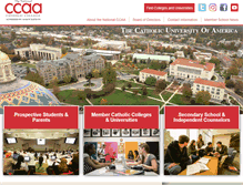 Tablet Screenshot of catholiccollegesonline.org